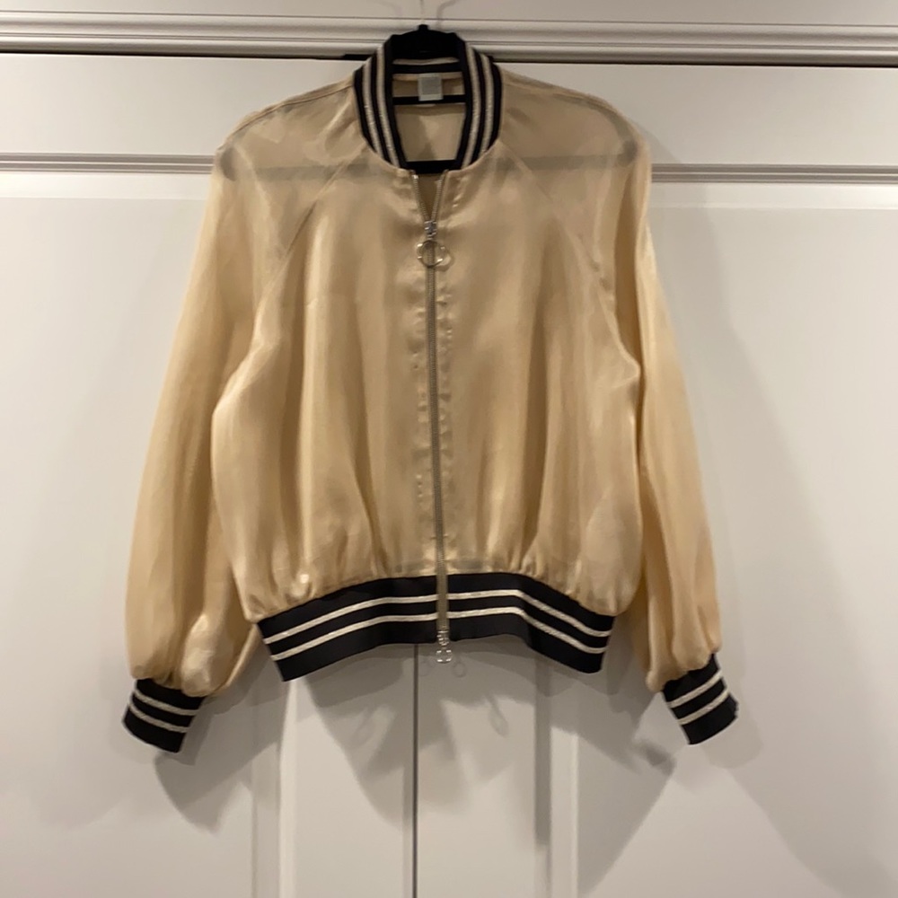 Eleventy sheer bomber jacket. Only worn once.